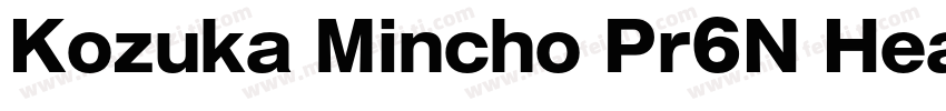 Kozuka Mincho Pr6N Heavy字体转换